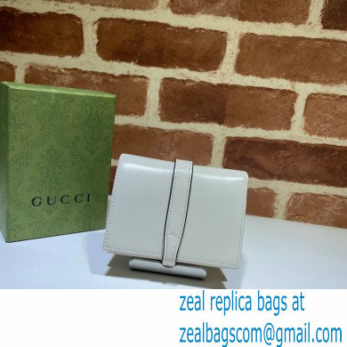 Gucci Jackie 1961 Card Case Wallet 645536 Leather White 2021