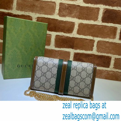 Gucci Jackie 1961 Chain Wallet Bag 652681 GG Supreme Canvas 2021