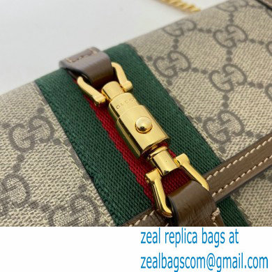 Gucci Jackie 1961 Chain Wallet Bag 652681 GG Supreme Canvas 2021