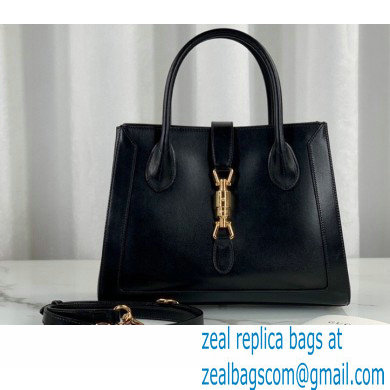 Gucci Jackie 1961 Medium Tote Bag 649016 Leather Black 2021