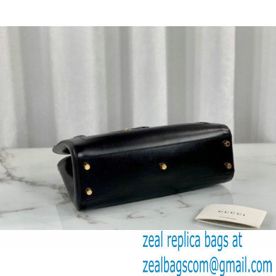 Gucci Jackie 1961 Medium Tote Bag 649016 Leather Black 2021