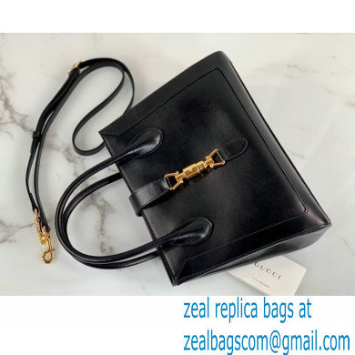 Gucci Jackie 1961 Medium Tote Bag 649016 Leather Black 2021