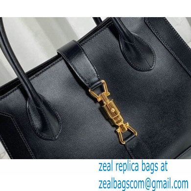 Gucci Jackie 1961 Medium Tote Bag 649016 Leather Black 2021
