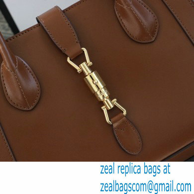 Gucci Jackie 1961 Medium Tote Bag 649016 Leather Brown 2021