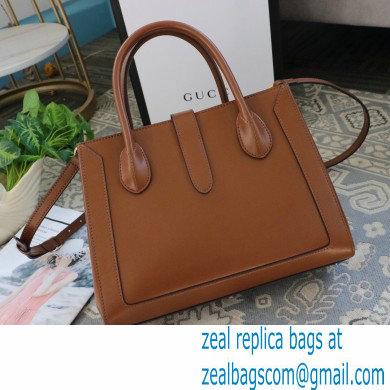 Gucci Jackie 1961 Medium Tote Bag 649016 Leather Brown 2021