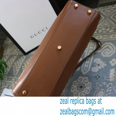 Gucci Jackie 1961 Medium Tote Bag 649016 Leather Brown 2021