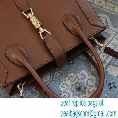 Gucci Jackie 1961 Medium Tote Bag 649016 Leather Brown 2021