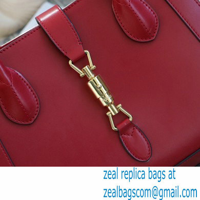 Gucci Jackie 1961 Medium Tote Bag 649016 Leather Red 2021