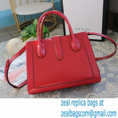 Gucci Jackie 1961 Medium Tote Bag 649016 Leather Red 2021