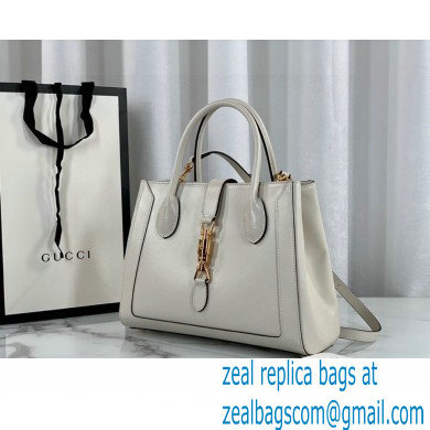 Gucci Jackie 1961 Medium Tote Bag 649016 Leather White 2021 - Click Image to Close