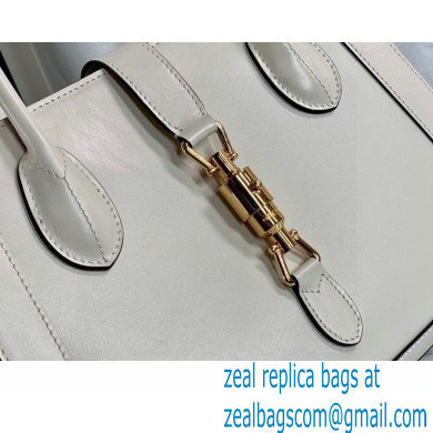 Gucci Jackie 1961 Medium Tote Bag 649016 Leather White 2021 - Click Image to Close