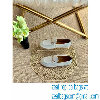 Gucci Leather Horsebit Espadrilles White 2021