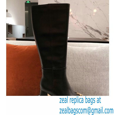 Gucci Leather Knee-high Boot with Horsebit 643889 Black 2021 - Click Image to Close