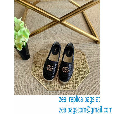 Gucci Sequins GG Matelasse Espadrilles Black 2021