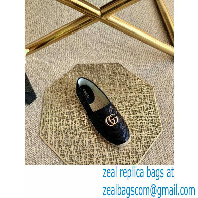 Gucci Sequins GG Matelasse Espadrilles Black 2021 - Click Image to Close