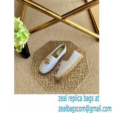 Gucci Sequins GG Matelasse Espadrilles White 2021