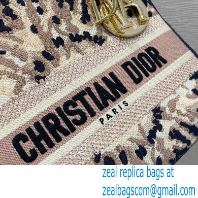 Lady Dior Medium D-Lite Bag in Multicolor Tie Embroidery 2021