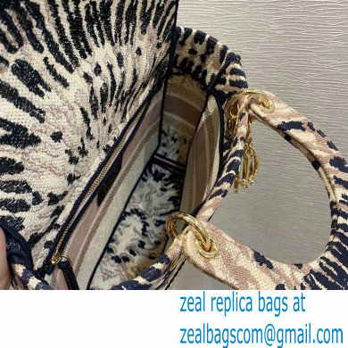Lady Dior Medium D-Lite Bag in Multicolor Tie Embroidery 2021 - Click Image to Close