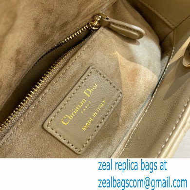 Lady Dior Small Bag in My ABCDior Cannage Lambskin Beige 2021 - Click Image to Close