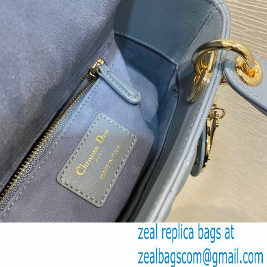 Lady Dior Small Bag in My ABCDior Cannage Lambskin Cloud Blue 2021 - Click Image to Close