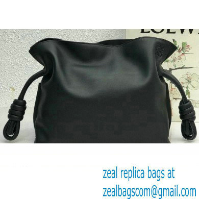 Loewe Medium Flamenco Clutch Bag in Nappa Calfskin Black - Click Image to Close