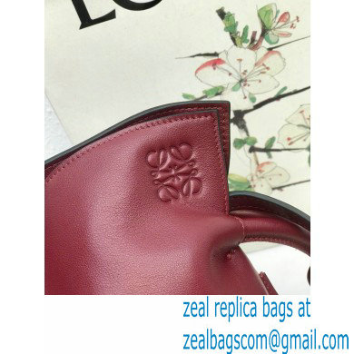 Loewe Medium Flamenco Clutch Bag in Nappa Calfskin Burgundy