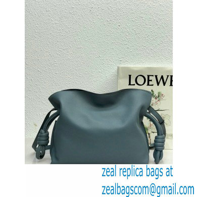 Loewe Medium Flamenco Clutch Bag in Nappa Calfskin Dusty Blue - Click Image to Close