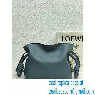 Loewe Medium Flamenco Clutch Bag in Nappa Calfskin Dusty Blue