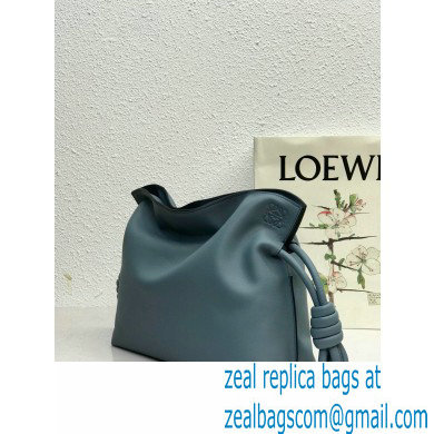 Loewe Medium Flamenco Clutch Bag in Nappa Calfskin Dusty Blue - Click Image to Close