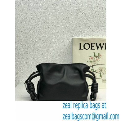 Loewe Mini Flamenco Clutch Bag in Nappa Calfskin Black - Click Image to Close