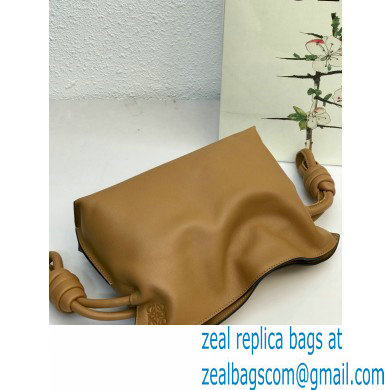 Loewe Mini Flamenco Clutch Bag in Nappa Calfskin Brown