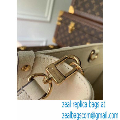 Louis Vuitton Bicolor Onthego PM Bag Monogram Empreinte Leather M45654 Cream/Bois de Rose Pink 2021