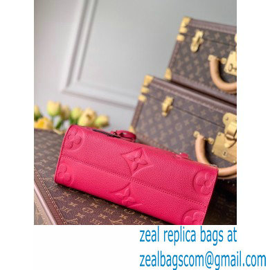 Louis Vuitton Bicolor Onthego PM Bag Monogram Empreinte Leather M45660 Freesia Pink 2021 - Click Image to Close