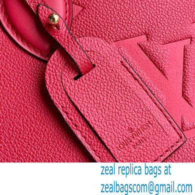 Louis Vuitton Bicolor Onthego PM Bag Monogram Empreinte Leather M45660 Freesia Pink 2021 - Click Image to Close