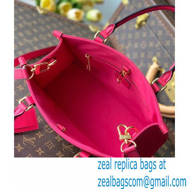 Louis Vuitton Bicolor Onthego PM Bag Monogram Empreinte Leather M45660 Freesia Pink 2021