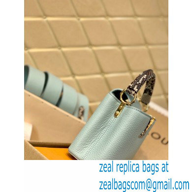 Louis Vuitton Capucines Mini Bag Python Handle M55922 Pale Green