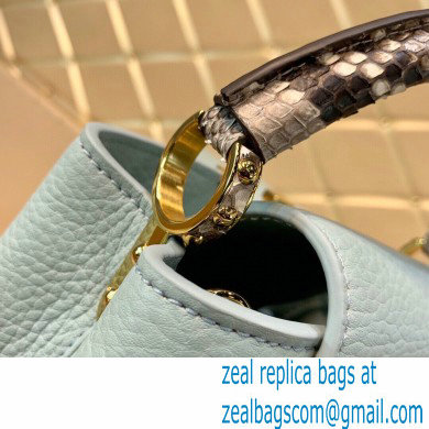 Louis Vuitton Capucines Mini Bag Python Handle M55922 Pale Green