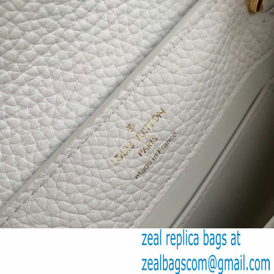 Louis Vuitton Capucines Mini Bag Python Handle N98477 White