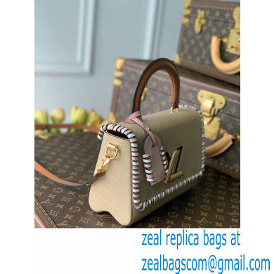 Louis Vuitton EPI Braided Twist MM Bag with Top Handle M57318 Beige 2021 - Click Image to Close