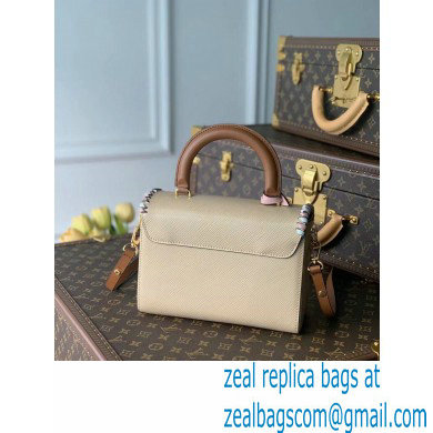 Louis Vuitton EPI Braided Twist MM Bag with Top Handle M57318 Beige 2021 - Click Image to Close