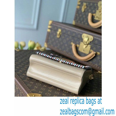 Louis Vuitton EPI Braided Twist MM Bag with Top Handle M57318 Beige 2021 - Click Image to Close