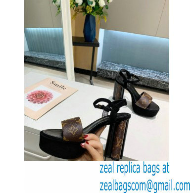 Louis Vuitton Heel 11.5cm Platform 4cm Podium Sandals Monogram Canvas 2021