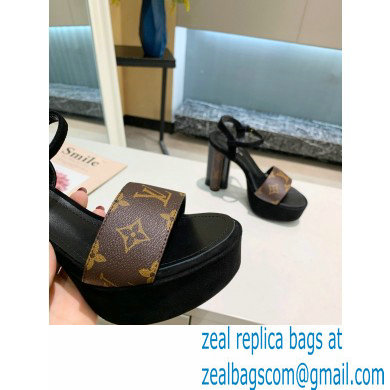 Louis Vuitton Heel 11.5cm Platform 4cm Podium Sandals Monogram Canvas 2021