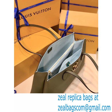 Louis Vuitton Lockme Shopper Tote Bag M57508 Khaki Green 2021 - Click Image to Close