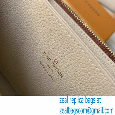 Louis Vuitton Monogram Empreinte Leather Zippy Wallet M80116 Cream/Bois de Rose Pink 2021 - Click Image to Close