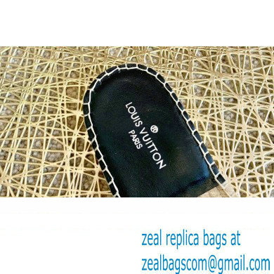 Louis Vuitton Monogram LV Dauphine Espadrilles Slipper Sandals Black 2021 - Click Image to Close