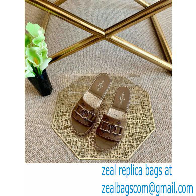 Louis Vuitton Monogram LV Dauphine Espadrilles Slipper Sandals Brown 2021