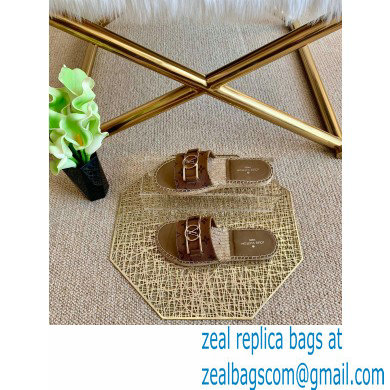 Louis Vuitton Monogram LV Dauphine Espadrilles Slipper Sandals Brown 2021 - Click Image to Close