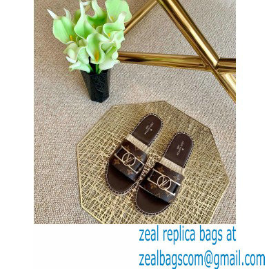 Louis Vuitton Monogram LV Dauphine Espadrilles Slipper Sandals Coffee 2021