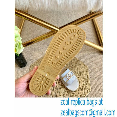 Louis Vuitton Monogram LV Dauphine Espadrilles Slipper Sandals White 2021